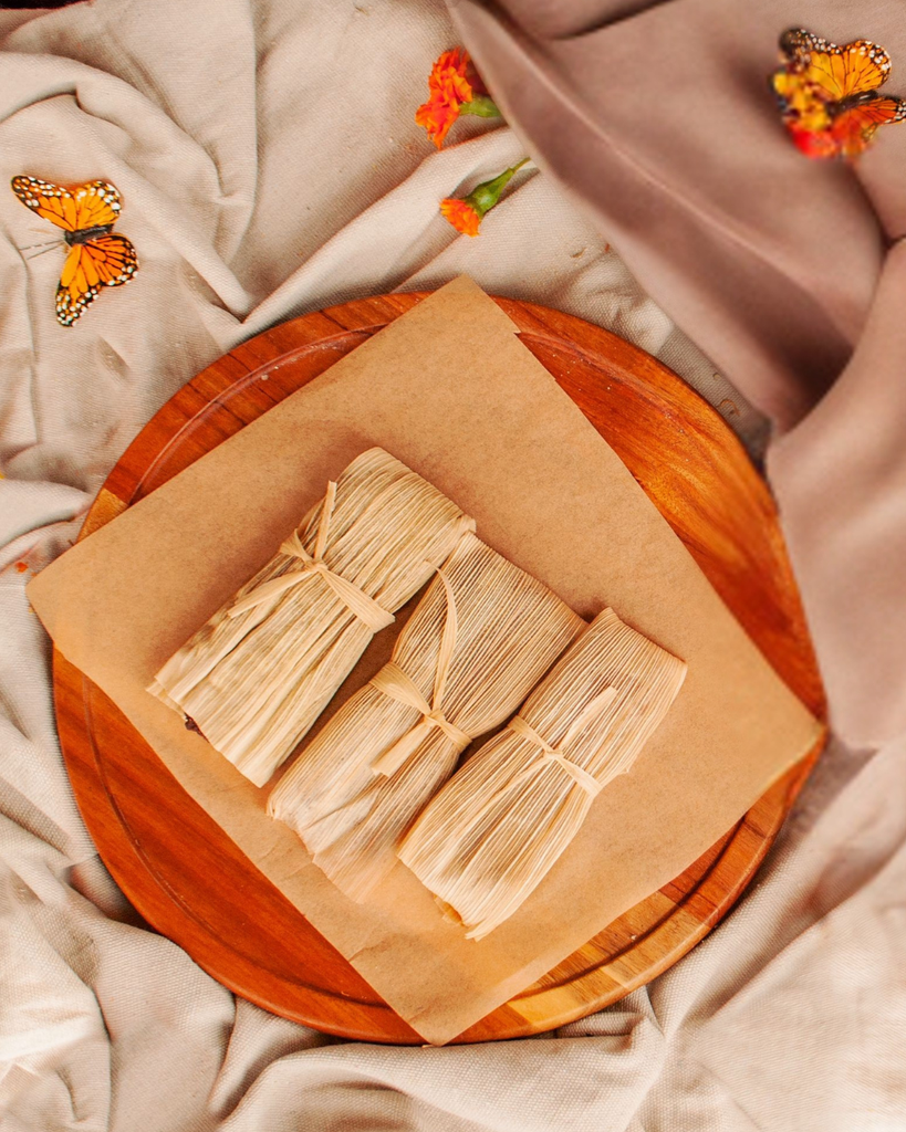 TAMALES DULCE CON CHOCOLATE MEXICANO