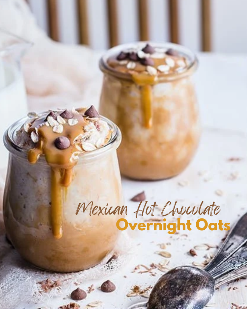 MEXICAN HOT CHOCOLATE OVERNIGHT OATS RECIPE