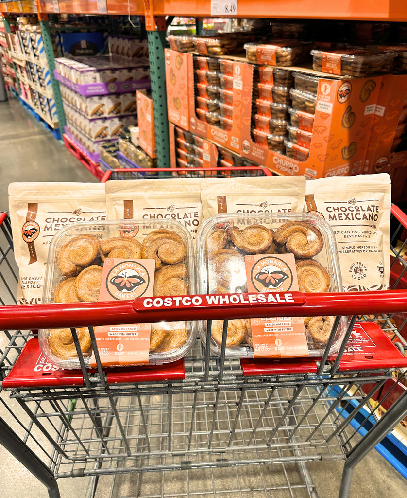 La Monarca Bakery will be offering samples of their Churro Cookies and Chocolate Mexicano at Costco this weekend!