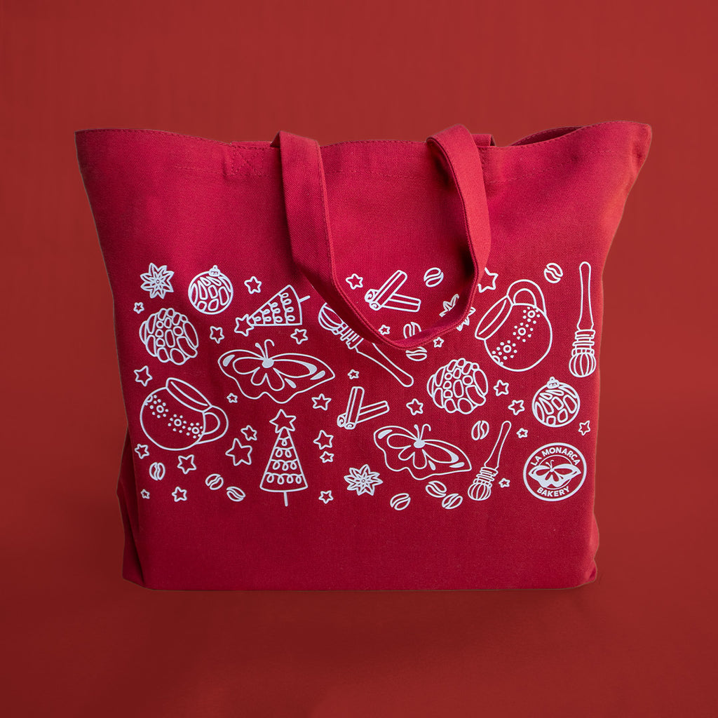 holiday tote bag