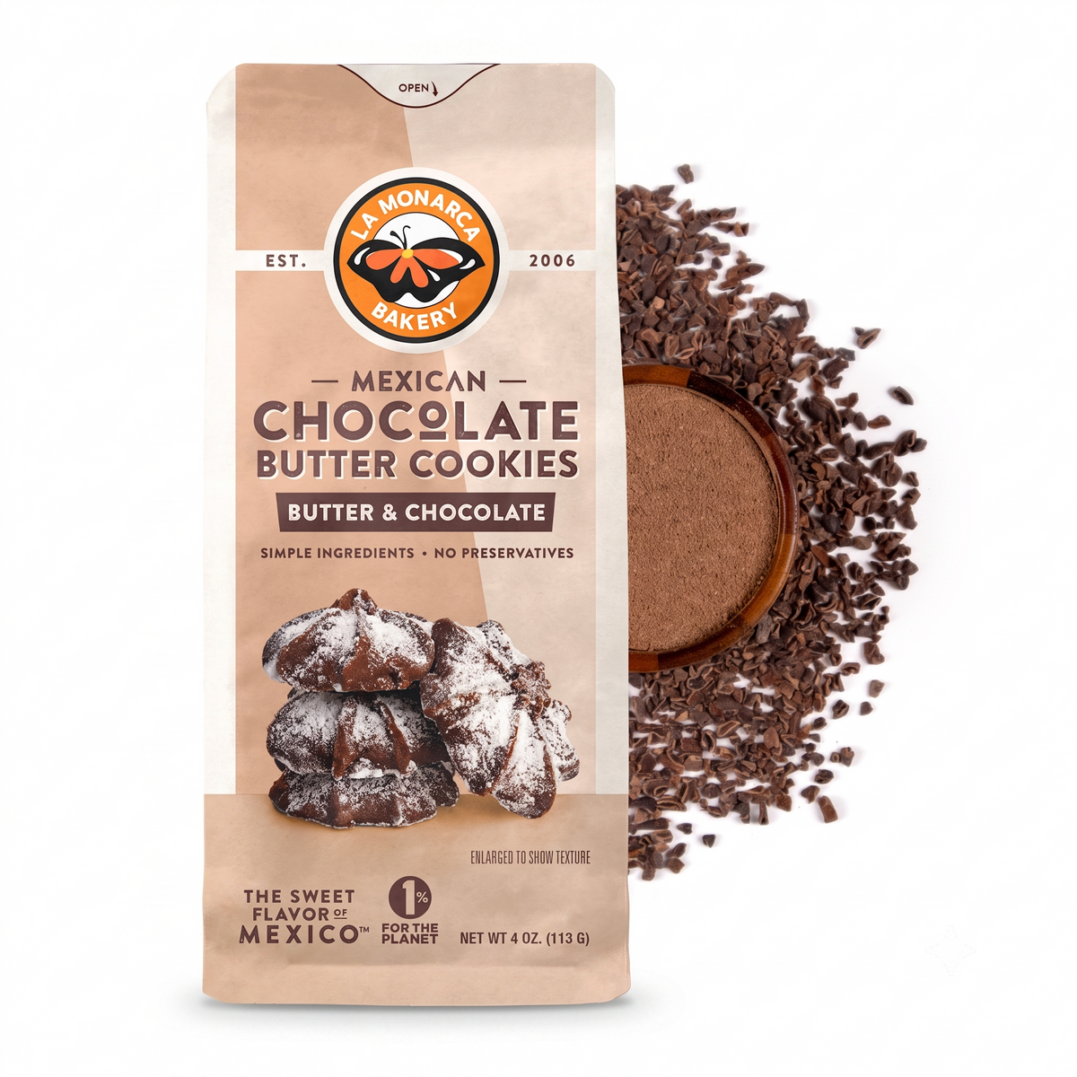 Mexican Hot Chocolate Butter Cookies