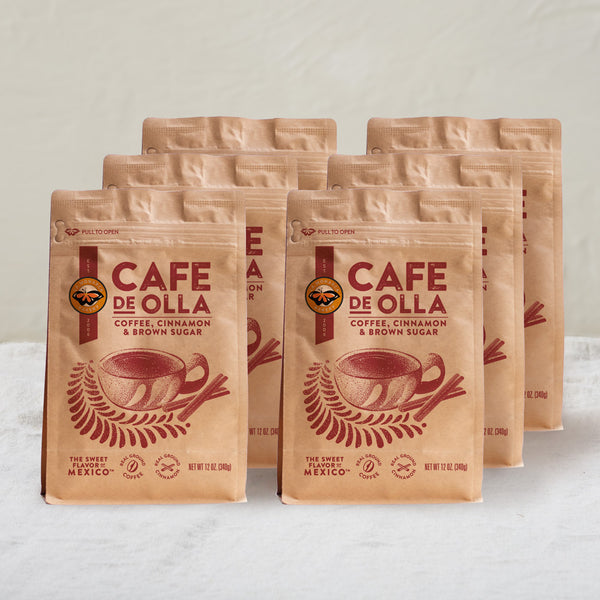 6 bags of Cafe de Olla Mexican Cinnamon Coffee