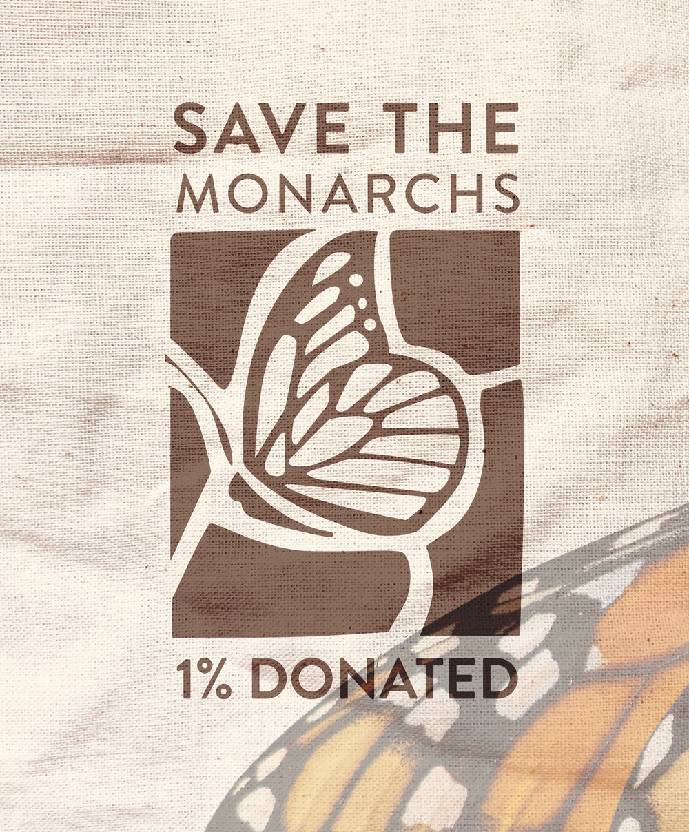 Save the Monarch 1% Donated Graphic